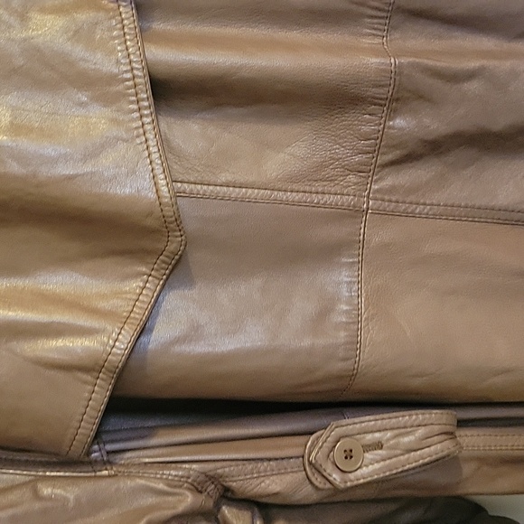 LINDA DRESNER Pelle Leather Ladies Coat - Picture 4 of 12